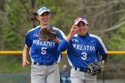 Softball vs Emerson  Wheaton College Softball vs Emerson College in game 2 of their doubleheader. - Photo by Keith Nordstrom : Wheaton, Softball